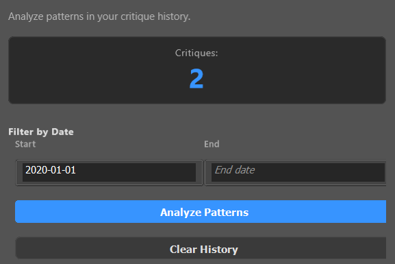 pattern analysis summary